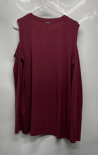 Load image into Gallery viewer, Michael Kors Womens Red Cold Shoulder Sleeve Pullover Blouse Top Size XL
