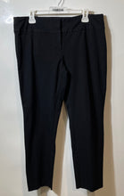 Load image into Gallery viewer, Alfani Womens Black Flat Front Stretch Straight Leg Ankle Pants Size 14S
