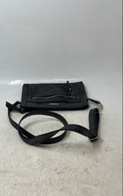 Load image into Gallery viewer, Rosetti Womens Black Leather Adjustable Strap Zip Top Lined Crossbody Bag
