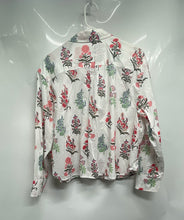 Load image into Gallery viewer, Talbots Womens Multicolor Floral Cotton Long Sleeve Button-Up Shirt Size LP
