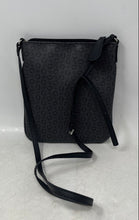 Load image into Gallery viewer, Guess Womens Black And Gray Faux Leather Zipper Adjustable Strap Crossbody Bag
