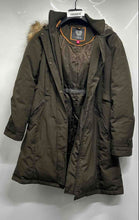Load image into Gallery viewer, Vince Camuto Womens Green Long Sleeve Pockets Hooded Parka Coat Size P/S
