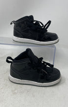 Load image into Gallery viewer, Nike Kids Air Jordan 1 Mid SE DV1338-004 Black Purple Sneakers Shoes Size 8C
