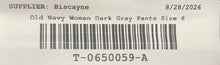 Load image into Gallery viewer, Old Navy Womens Dark Gray High Rise Pockets Pixie Flare Dress Pants Size 6
