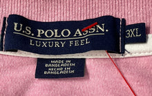 Load image into Gallery viewer, U.S. Polo Assn. Mens Pink Collared Short Sleeve Golf Polo Shirt Size 3XL
