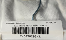 Load image into Gallery viewer, Zara Mens White Denim 5-Pocket Design High-Rise Tapered Jeans Pants Size 6
