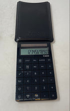 Load image into Gallery viewer, Canon X Mark I Black Solar Powered Handheld Calculator With Case Not Tested
