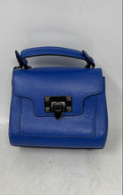 Load image into Gallery viewer, Unbranded Womens Blue Genuine Leather Chain Strap Small Top Handle Purse
