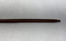 Load image into Gallery viewer, Brown Classic Wooden Finish Walking Cane With Brass-Tone Handle Collectible
