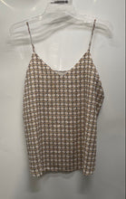 Load image into Gallery viewer, Ann Taylor Womens Beige Geometric Sleeveless Pullover Camisole Tank Top Size S
