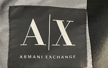 Load image into Gallery viewer, Armani Exchange Mens Black Long Sleeve Collared Single-Breasted Blazer Size 38
