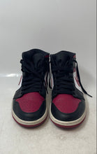 Load image into Gallery viewer, Nike Mens Air Jordan 1 Mid Red White Black Lace-Up Sneakers Shoes Size 8.5
