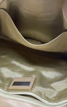 Load image into Gallery viewer, M London Womens Beige Leather Braided Trim Inner Pocket Medium Shoulder Purse
