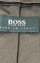 Load image into Gallery viewer, Hugo Boss Mens Brown Silk Formal Adjustable Designer Pointed Tie
