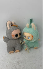 Load image into Gallery viewer, Lot Of 2 Pieces Pop Mart Gray Green Labubu The Monsters Plush Action Figure
