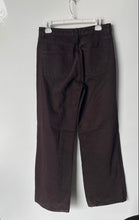 Load image into Gallery viewer, Zara Womens Brown Cotton Dark Wash 5-Pocket Design Wide-Leg Jeans Size 6
