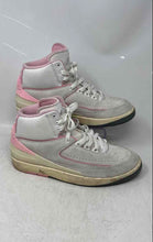 Load image into Gallery viewer, Nike Womens Air Jordan 2 Retro White Pink Lace-Up Sneaker Shoes Size 7 1/2
