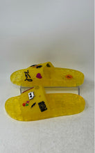 Load image into Gallery viewer, Karl Lagerfeld Paris Womens Thea Yellow Open Toe Slide Sandals Size 7M EUR 37.5B
