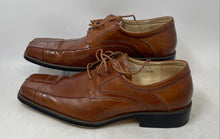 Load image into Gallery viewer, Giorgio V Mens Brown Leather Square Toe Lace-Up Oxford Dress Shoes Size 10M
