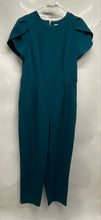 Load image into Gallery viewer, Calvin Klein Womens Teal Short Sleeve Back Zip One-Piece Jumpsuit Size 8
