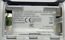 Load image into Gallery viewer, Microsoft Xbox One 1708 Gaming Wireless Controller Missing Back Panel Not Tested
