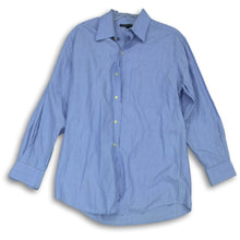 Load image into Gallery viewer, Tommy Hilfiger Mens Light Blue 100% Cotton Long Sleeve Dress Shirt Size M
