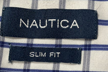 Load image into Gallery viewer, Nautica Mens Multicolor Long Sleeve Collared Slim Fit Dress Shirt Size XL
