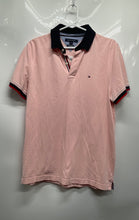 Load image into Gallery viewer, Tommy Hilfiger Mens Pink Short Sleeve Collared Custom Fit Polo Shirt Size M
