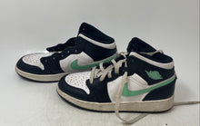 Load image into Gallery viewer, Nike Boys Air Jordan 1 Mid DQ8423-103 Black White Green Sneakers Shoes Size 5Y
