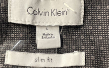 Load image into Gallery viewer, Calvin Klein Mens Brown Printed Slim Fit Long Sleeve Button-Up Shirt Size L
