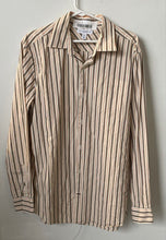 Load image into Gallery viewer, Banana Republic Mens Multicolor Striped Long Sleeve Collared Dress Shirt Size L

