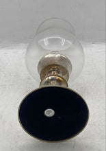 Load image into Gallery viewer, Silver-Tone Plated Removable Glass Shade Candlestick Holder Collectible
