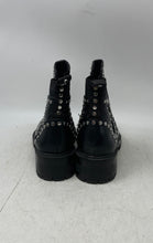 Load image into Gallery viewer, Zara Womens Black Leather Studded Chunky Heel Ankle Chelsea Boots Size EUR 37
