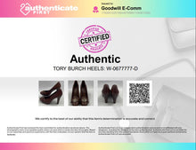 Load image into Gallery viewer, Authentic Tory Burch Womens Brown Slip-On Pump Heels Size 10.5M Damaged
