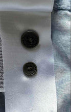 Load image into Gallery viewer, Calvin Klein Mens Blue White Printed Cotton Long Sleeve Button-Up Shirt Size XL
