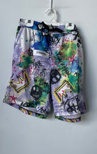 Load image into Gallery viewer, Fresh Prints Of Bel-Air Mens Multicolor Printed Graffiti Board Shorts Size Large
