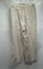 Load image into Gallery viewer, Banana Republic Womens Beige Linen Pleated Straight Leg Dress Pants Size 14
