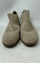 Load image into Gallery viewer, Toms Womens Deia Brown Suede Round Toe Block Heel Side Zip Ankle Booties Size 11
