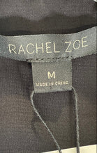 Load image into Gallery viewer, Rachel Zoe Womens Black Silver Sequin Formal Collarless Full-Zip Jacket Size M
