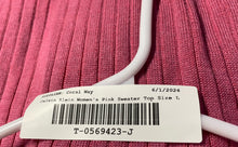 Load image into Gallery viewer, Calvin Klein Womens Pink Knitted Crew Neck Pullover Vest Sweater Size Large
