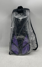 Load image into Gallery viewer, Zeeporte Black Purple 4 Pieces Tempered Glass Mask Fins &amp; Travel Bag Snorkel Set
