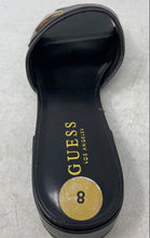 Load image into Gallery viewer, Guess Womens Black Leather Open Toe Slip-On Block Heel Slide Sandals Size 8
