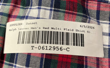 Load image into Gallery viewer, Ralph Lauren Mens Red Multicolor Plaid Long Sleeve Button-Up Shirt Size XLT
