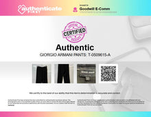 Load image into Gallery viewer, Authentic Giorgio Armani Womens Black Straight Leg Dress Pants Size EUR 42
