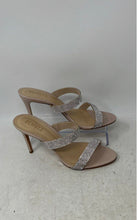 Load image into Gallery viewer, Schutz Womens Beatriz Beige Rhinestone Slip-On Stiletto Slide Heels Size 8B
