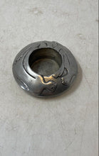 Load image into Gallery viewer, Decorative Silver-Tone Human Figures Relief Embossed Conversation Candle Holder
