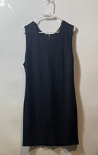 Load image into Gallery viewer, Calvin Klein Womens Black Sleeveless Round Neck Back Zip Shift Dress No Size

