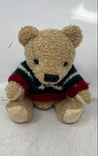 Load image into Gallery viewer, Vintage HugFun Plush Teddy Bear Stuffed Animal Toy Wearing Holidays Sweater
