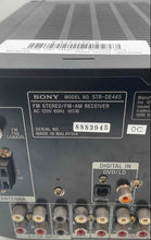 Load image into Gallery viewer, Sony STR-DE445 Black Dolby Digital FM AM Stereo Receiver Not Tested
