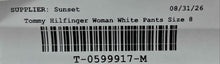 Load image into Gallery viewer, Tommy Hilfiger Womens White Linen Flat Front Regular Fit Trouser Pants Size 8

